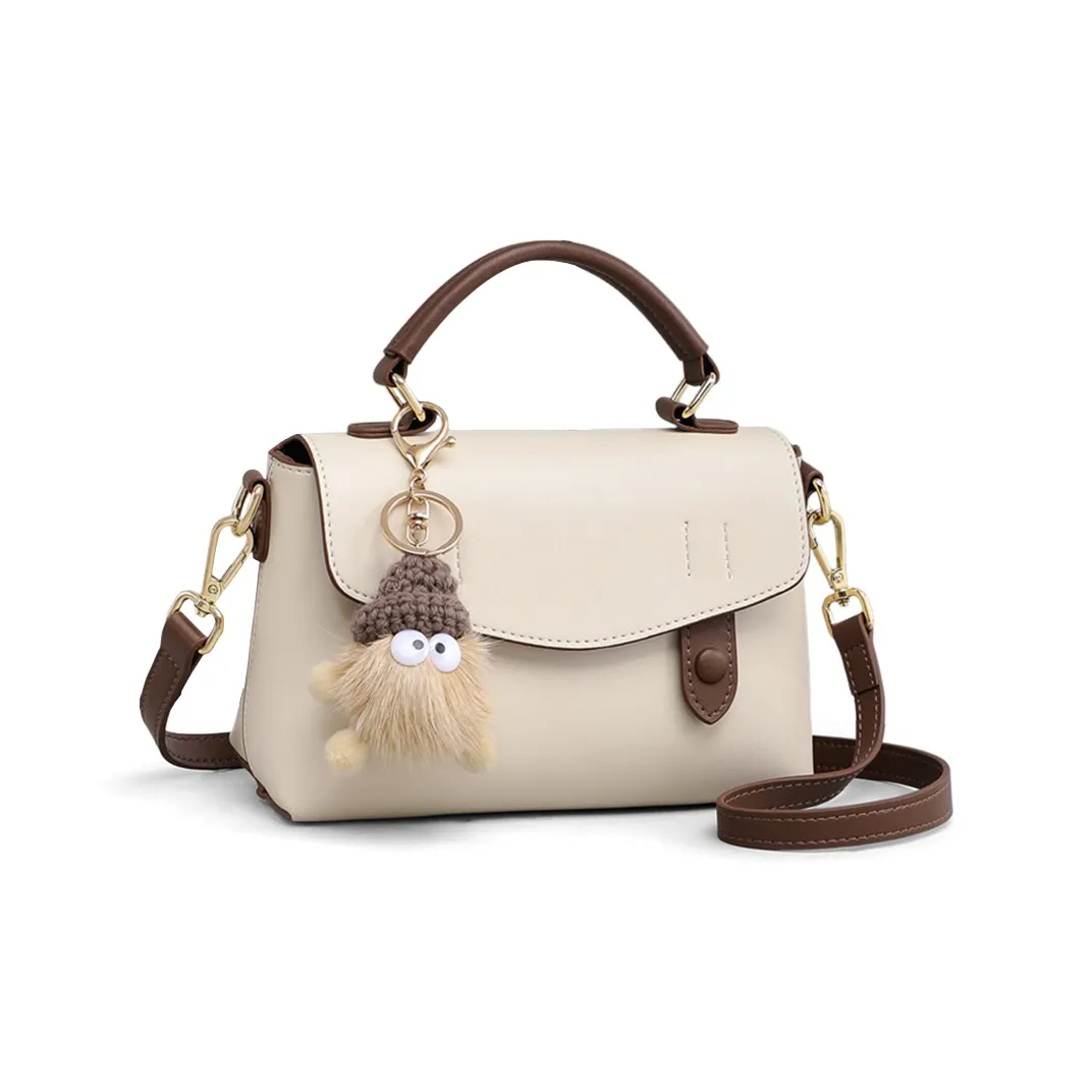 COMELY Коровья кожа Через плечо Сумка Обычный Женский Milkshake Белый