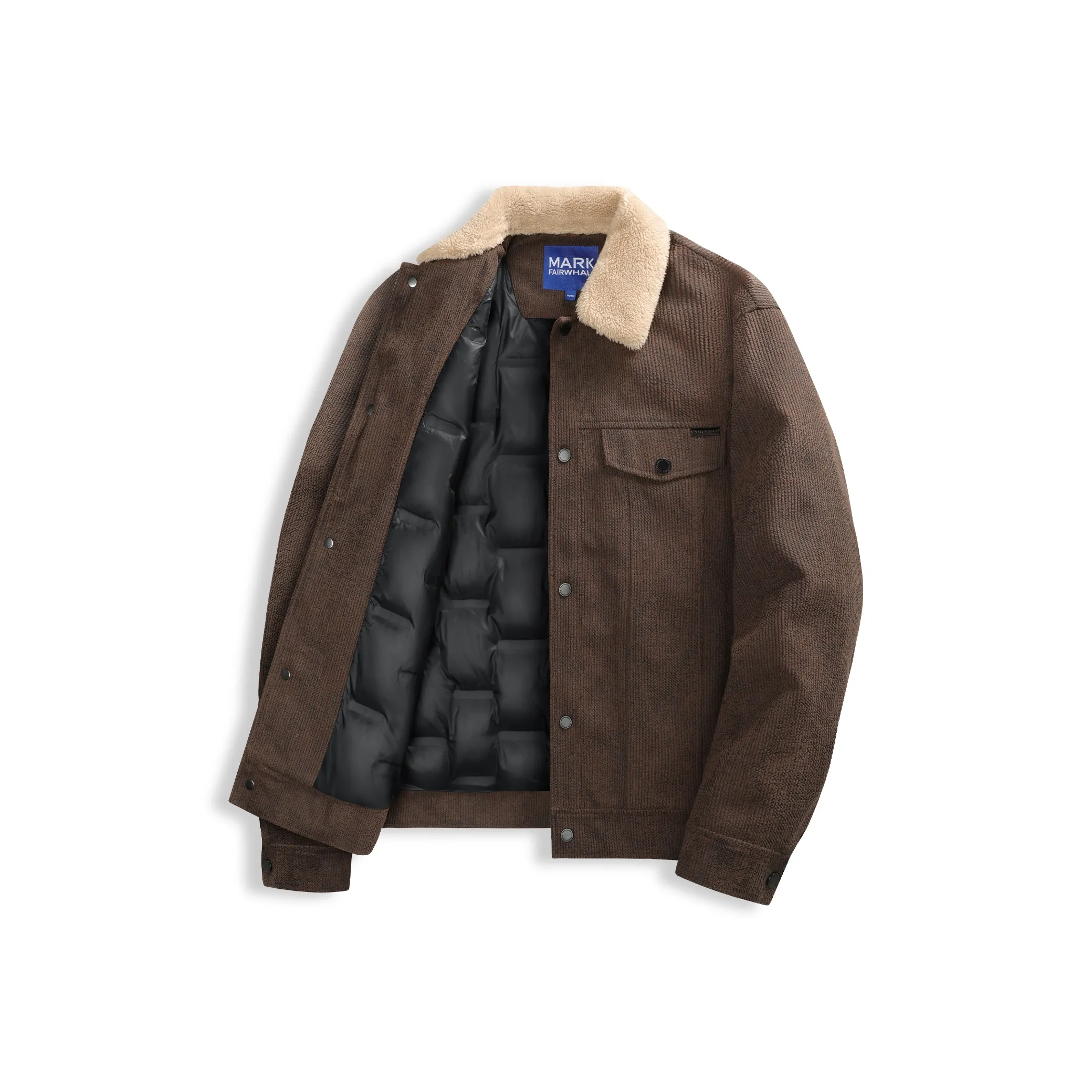 FAIRWHALE Красный Коричневый Мужские Куртки