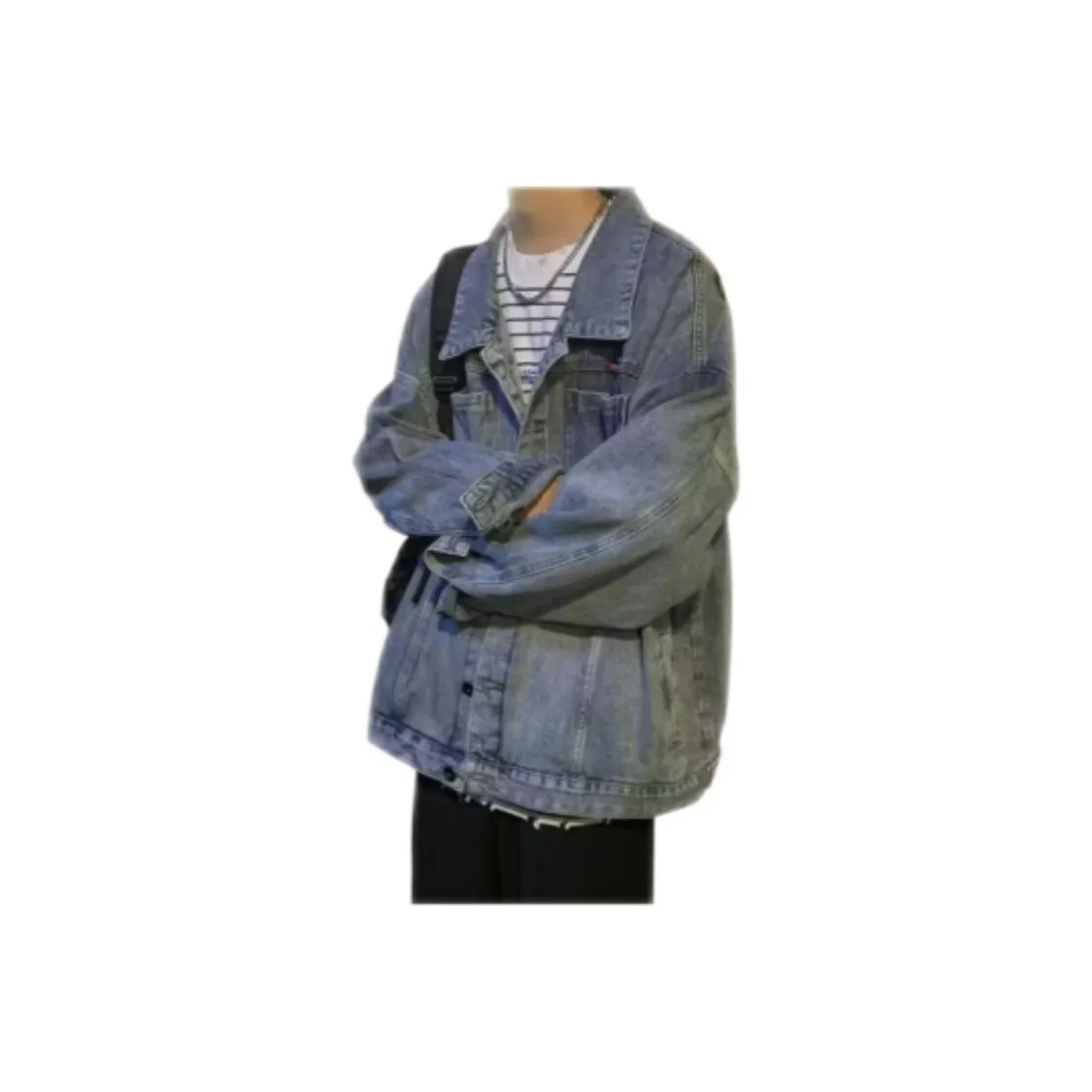 MUMUTU Светло-синие мужские куртки