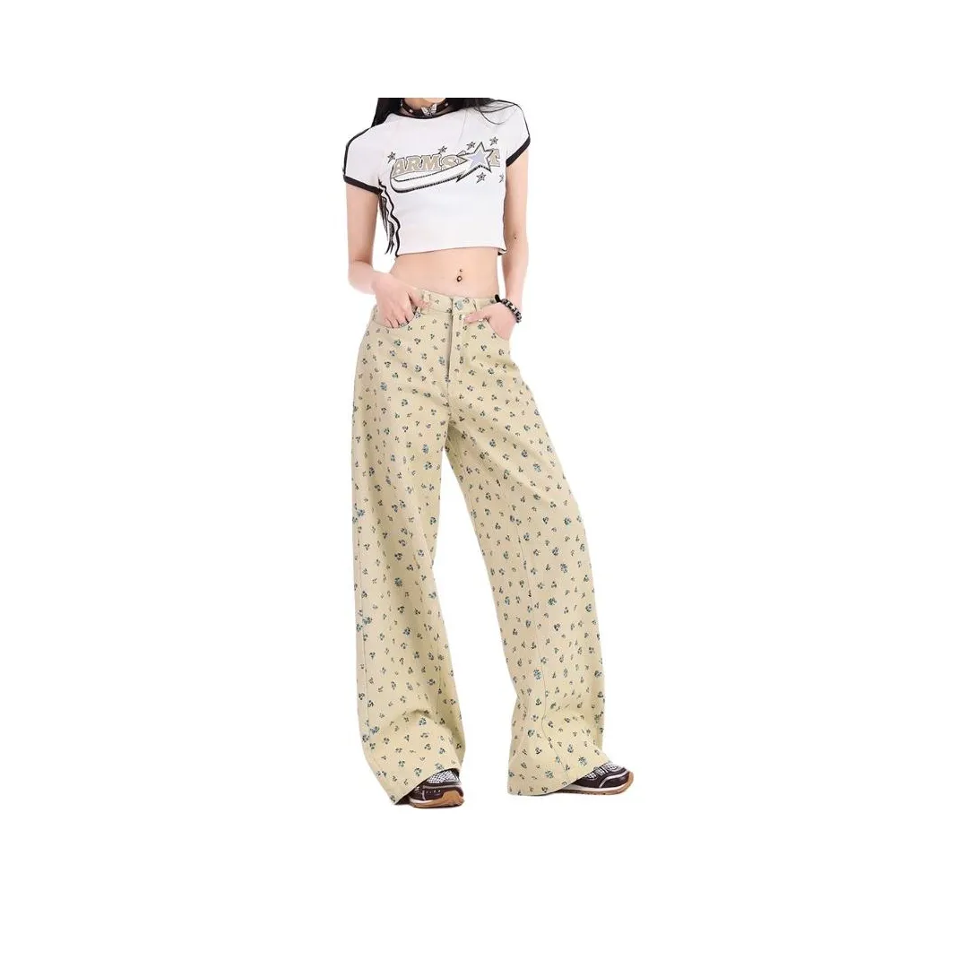 BAOMIKA Хаки Унисекс Джинсы