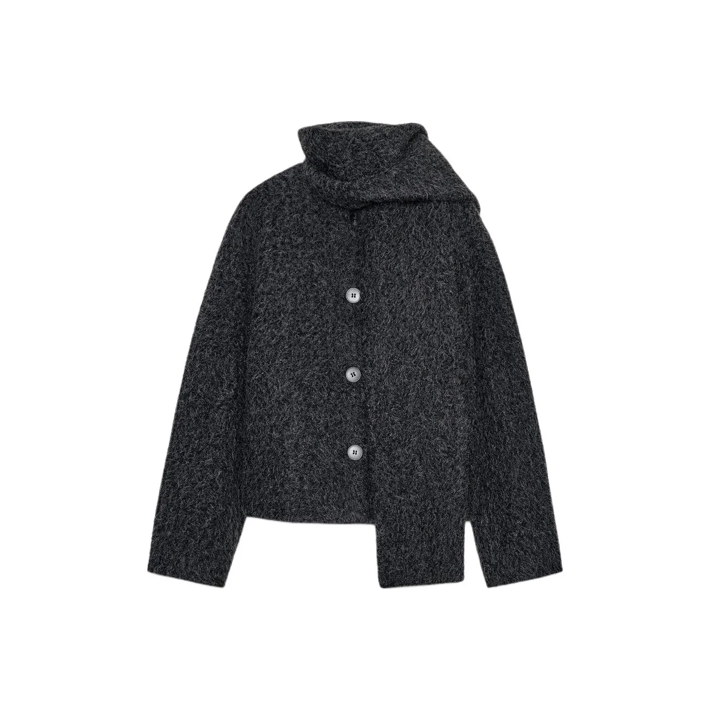 ZARA Collaboration Темно-серый Женский Пальто