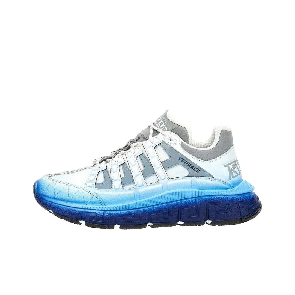 VERSACE Trigreca Casual Shoes Men Low Top White/Blue
