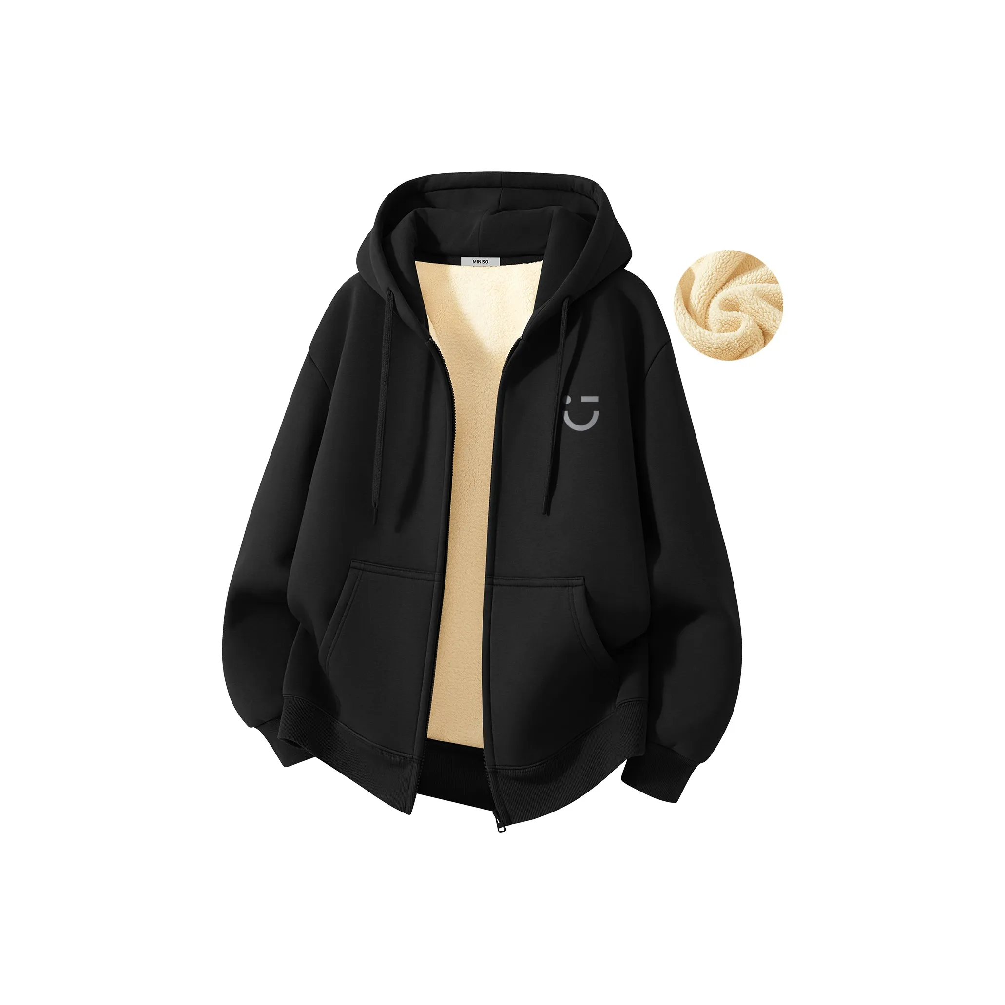 Miniso Осенний и Зимний Свитшот Унисекс