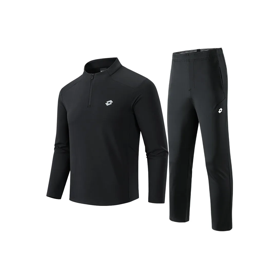 LOTTO Осенний Повседневный Спортивный Комплект Унисекс Свитшот Стильный Комплект для Беговых Тренировок Двухкомпонентный Набор