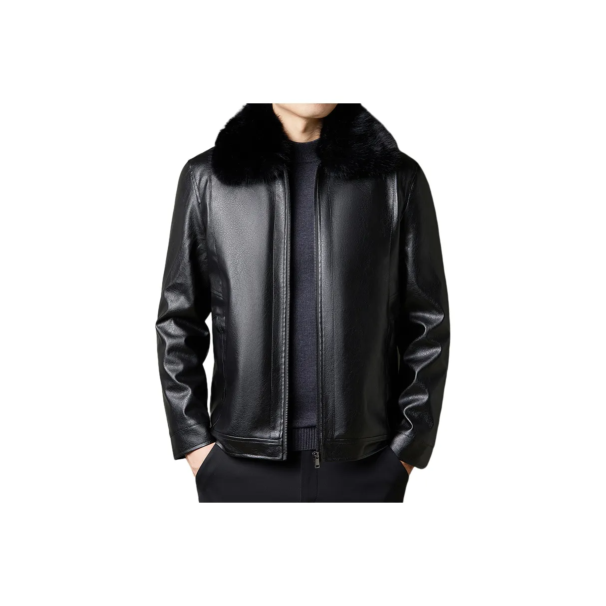 Candito Кожа Куртка Пальто Мужской