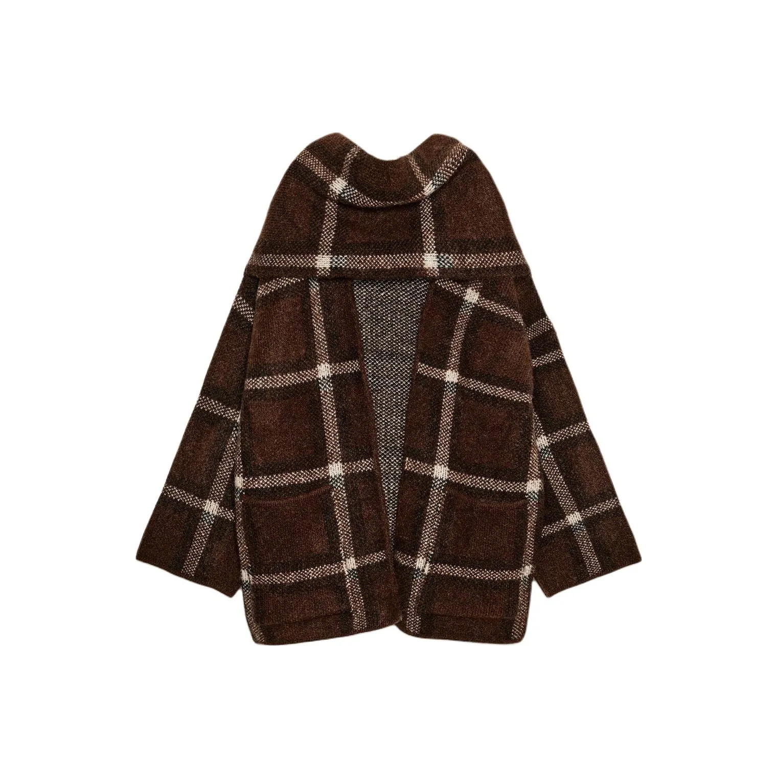 ZARA Коричневый Женский Пальто