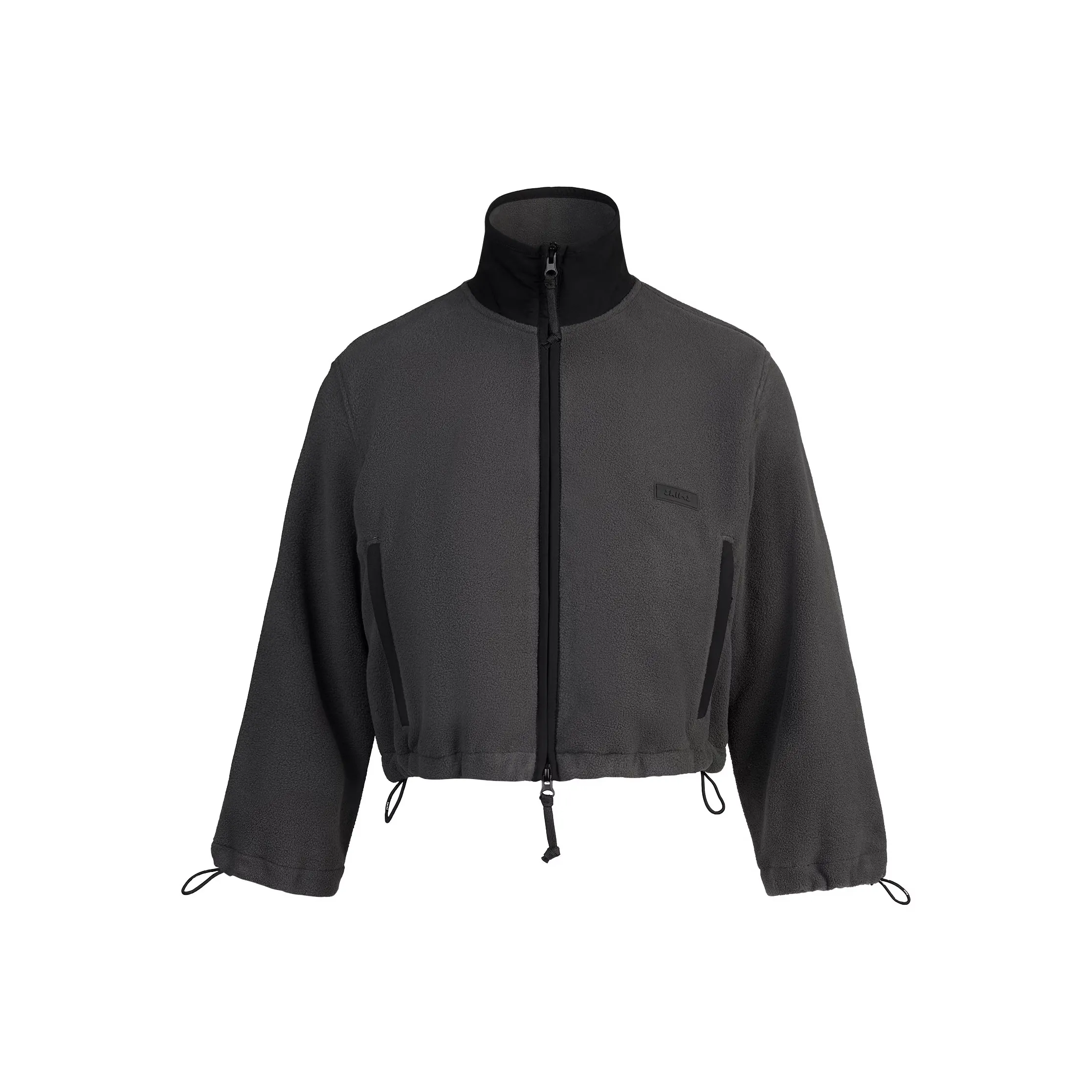 SKIMS OUTDOOR FLEECE Укороченная куртка с 3 4 рукавами бархат бренд feel пальто женское