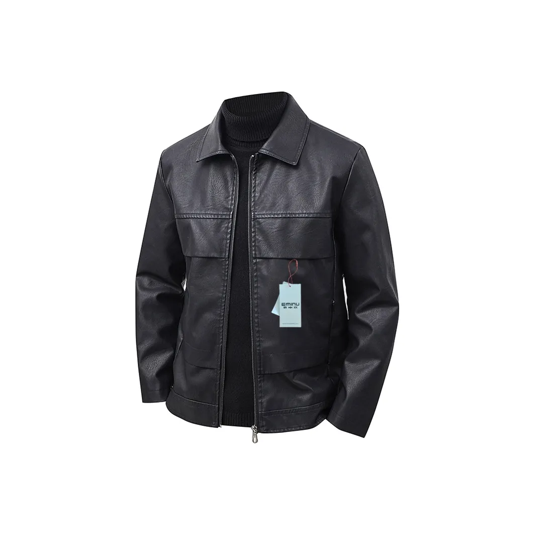 EMINU Мужские кожаные куртки