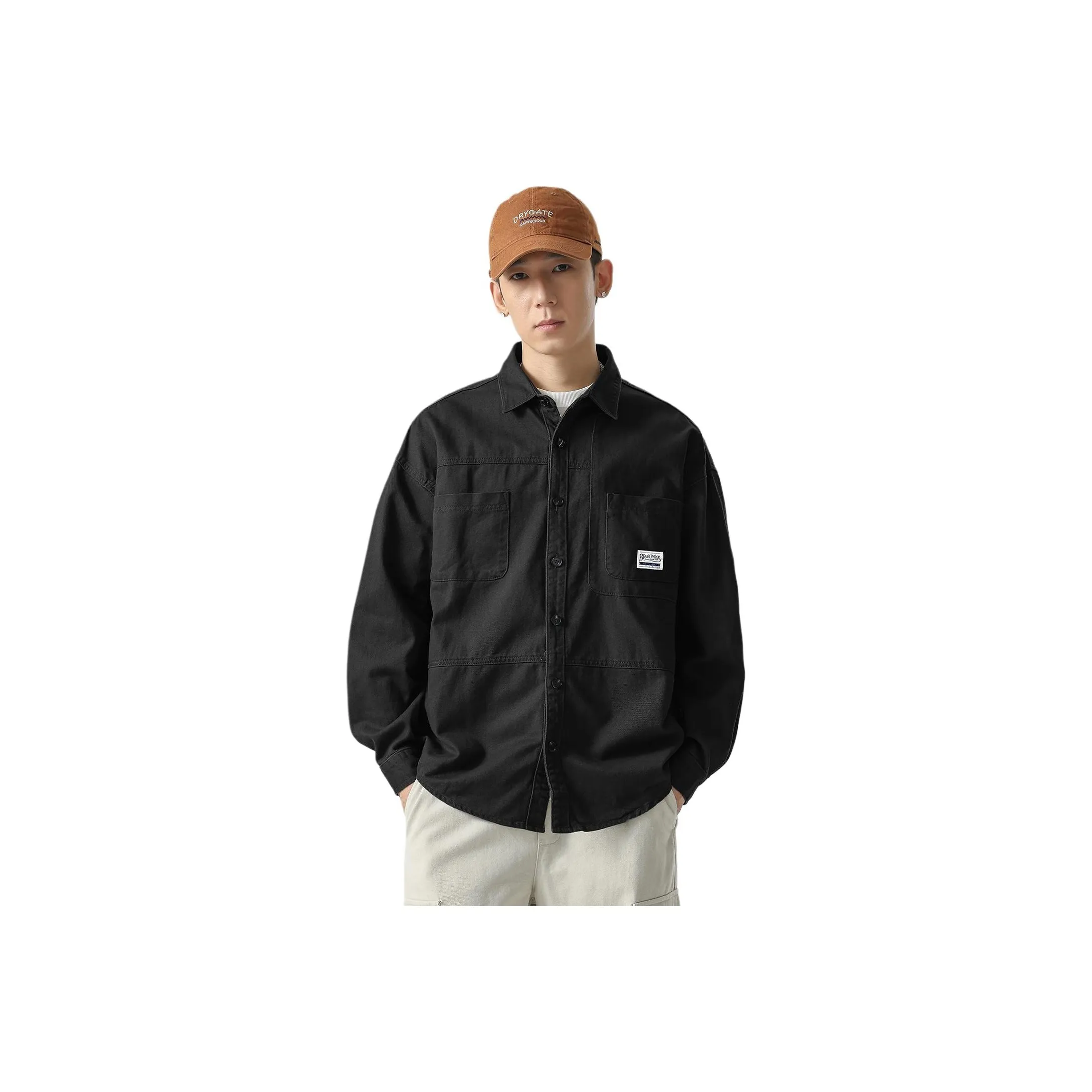 WOOD SOON Рабочая одежда Длинный рукав Рубашка Унисекс