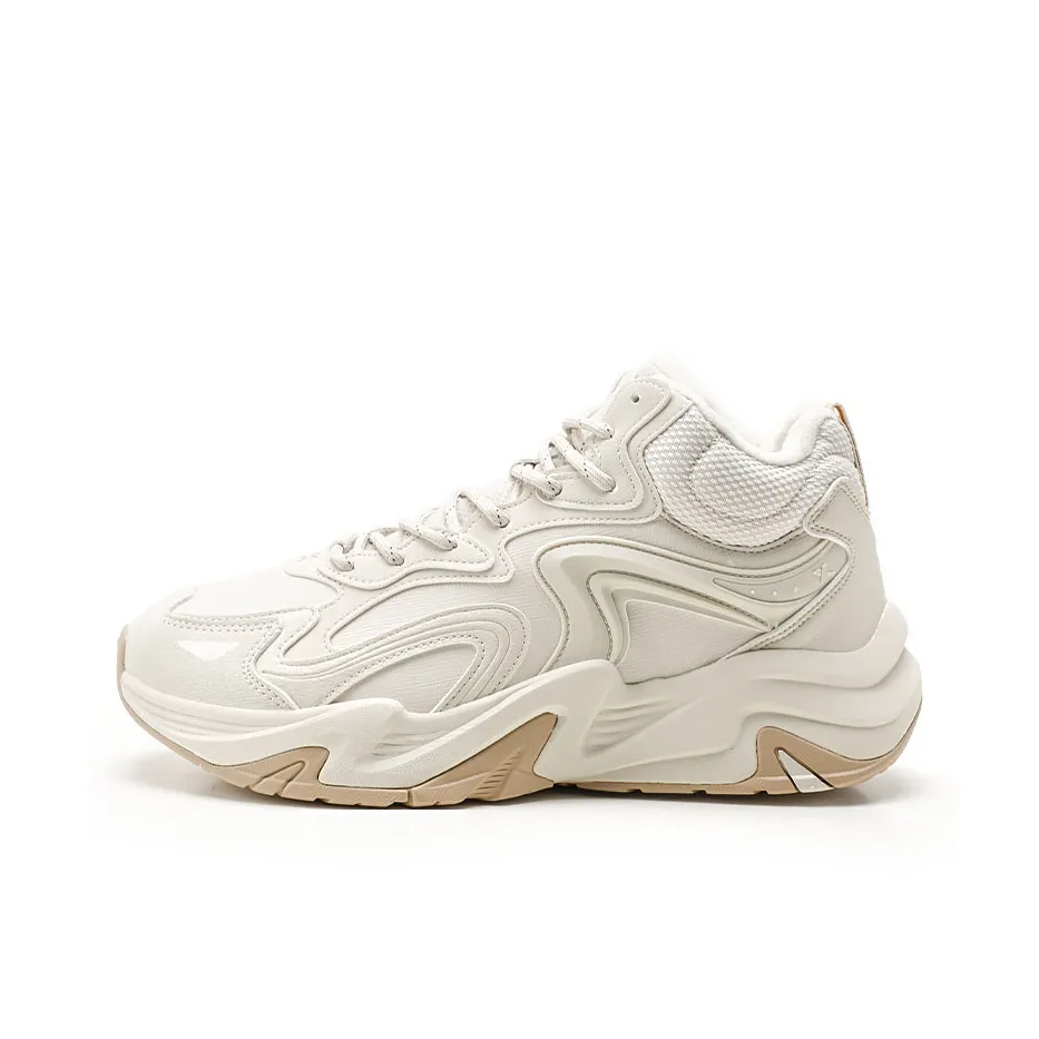 XTEP Толстый хлопок Спортивные кроссовки Мужской Чайный белый