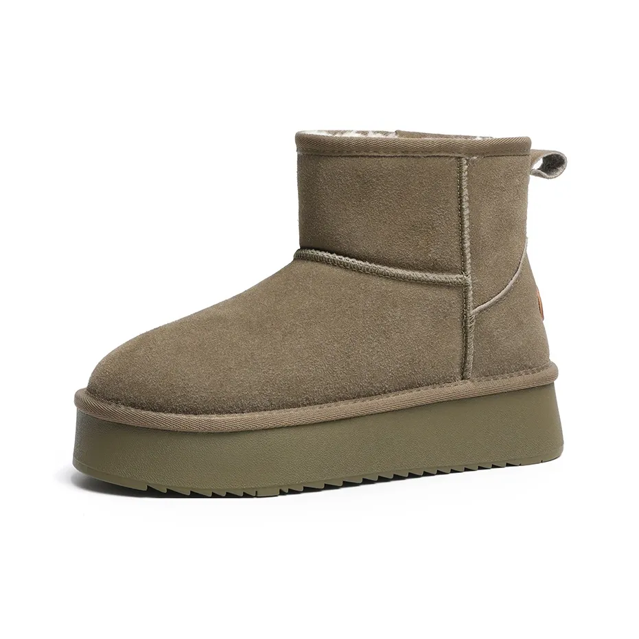 Теплоизоляционные устойчивые к истиранию противоскользящие 11 см сноубутсы женские