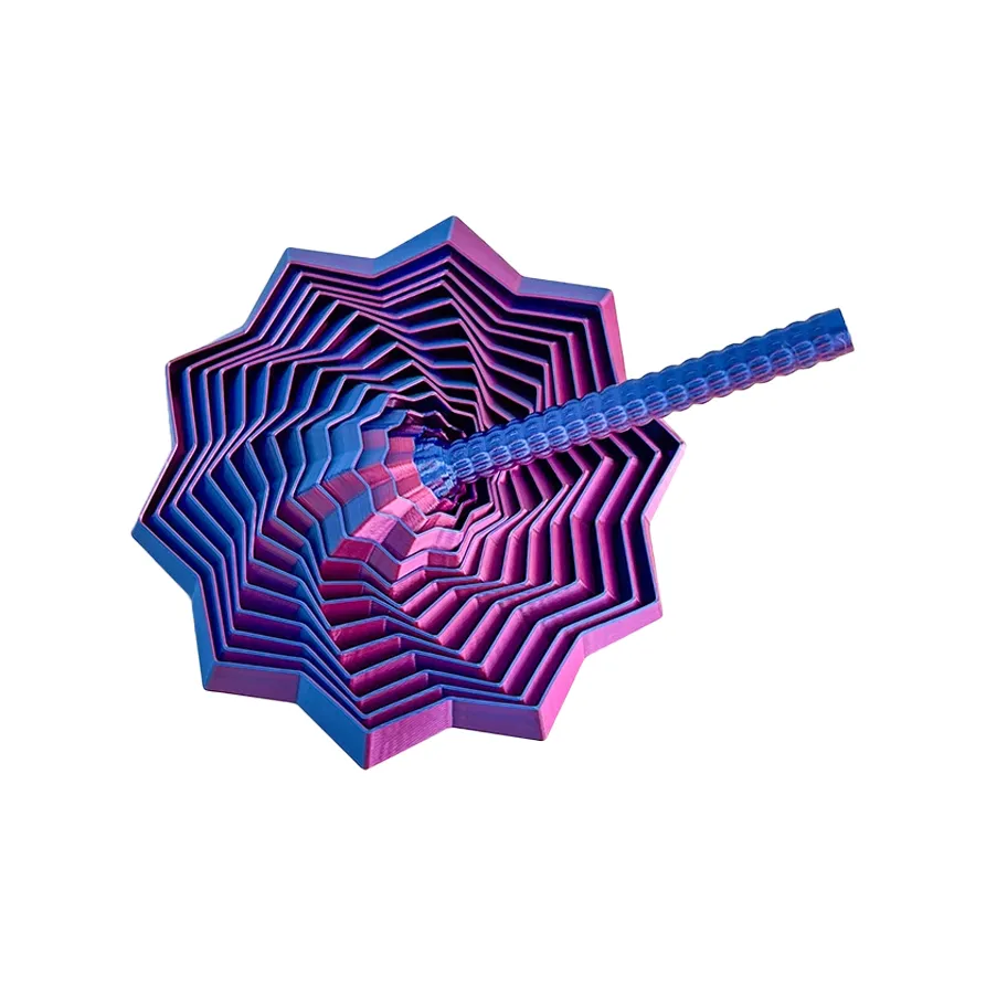 Sweet Pillow House Radish Tower 3D Печать Непрессованный 3D Эффект Многоугольник Ослепительный Цвет Шуточный Игрушка