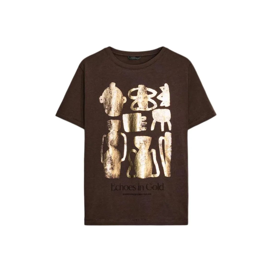 ZARA Шоколад Женские T-рубашки