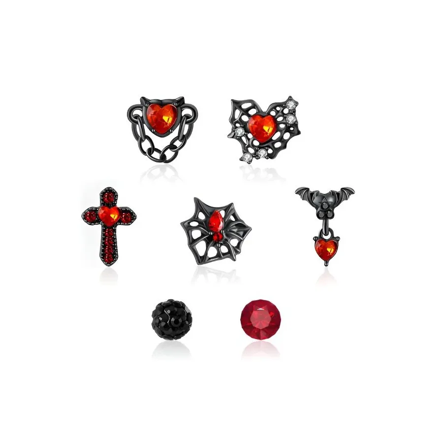 I YOU Alloy Stud Earrings Unisex I YOU Сплав Серьги-гвоздики Унисекс