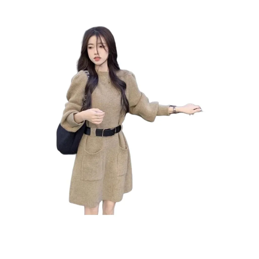 VINMUK Длинное платье с длинными рукавами женское