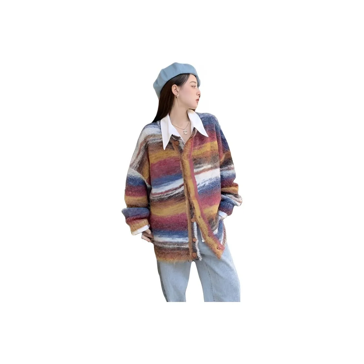 XIANSINIAO Радужный Женский Трикотаж