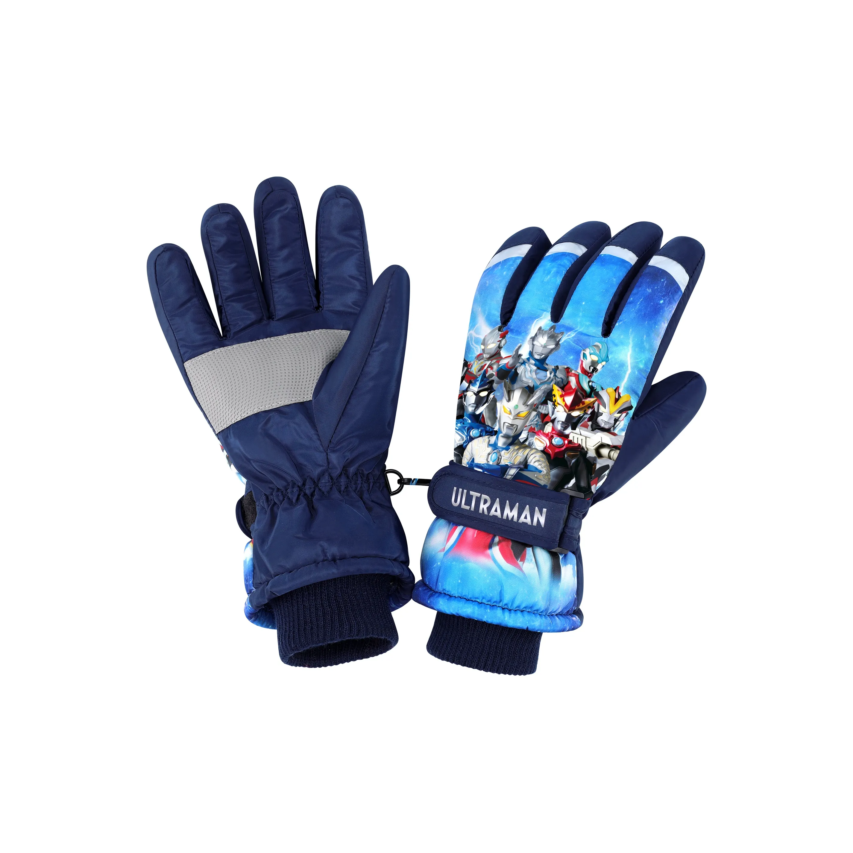 S.X Зебра Полиэстер Спортивные Перчатки Детские Темно-Синие