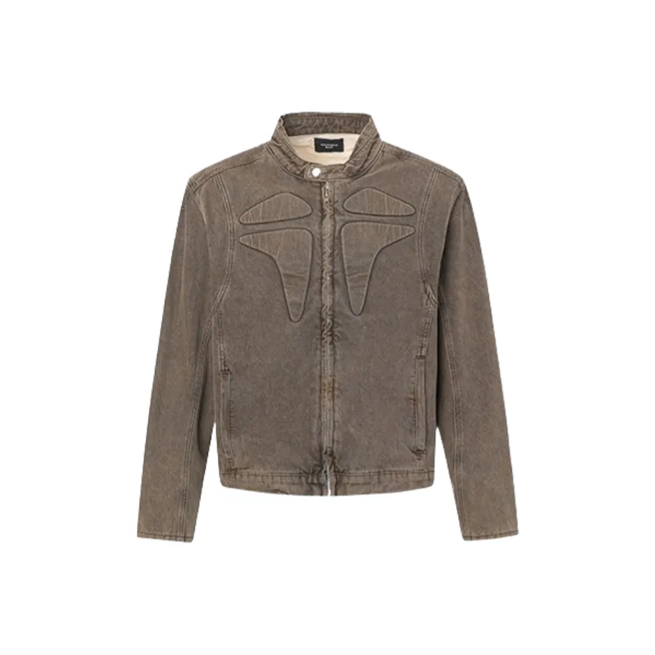 CAT'S PAW Коричневый Унисекс Джинсовые куртки