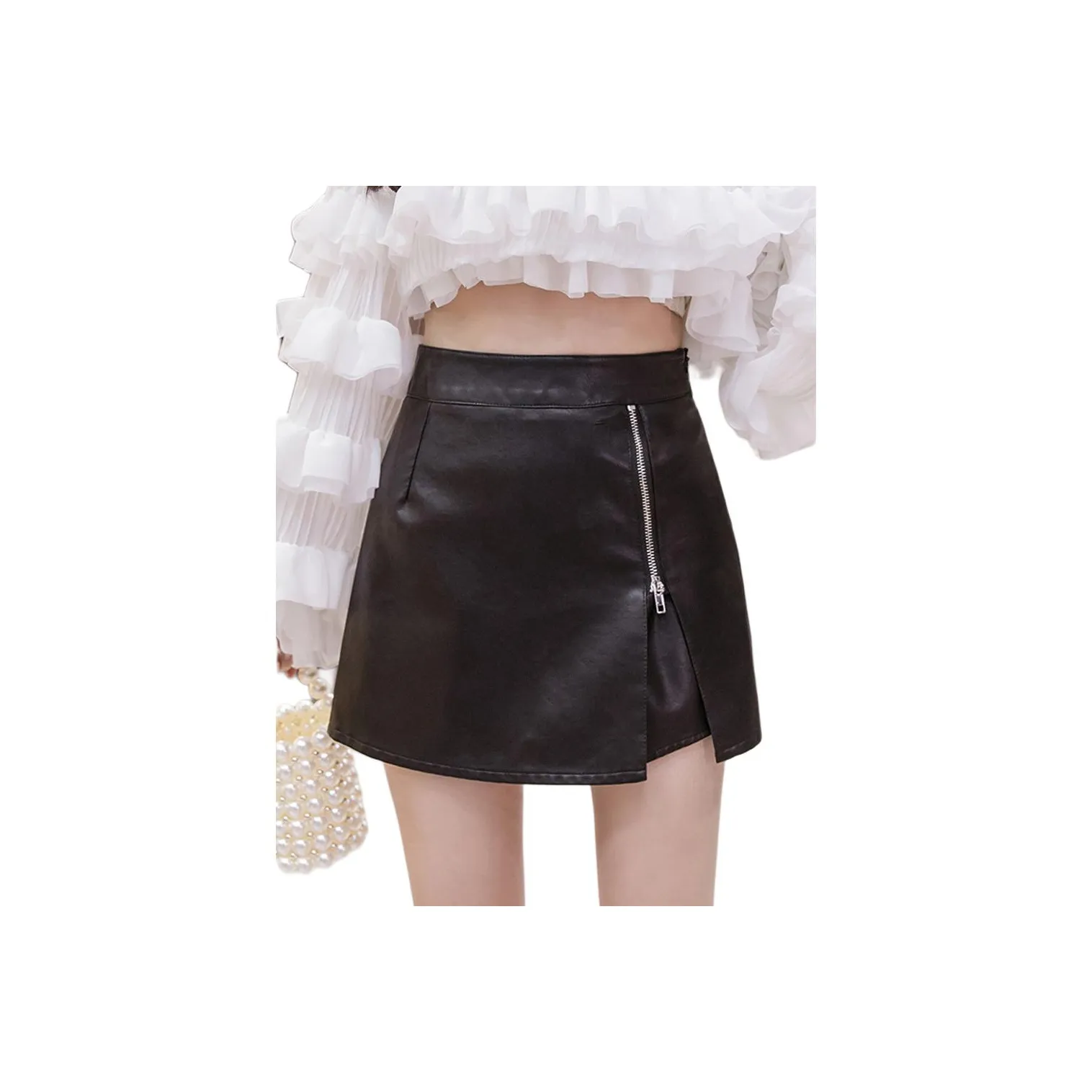 9c Collective Кожаные короткие юбки Женские