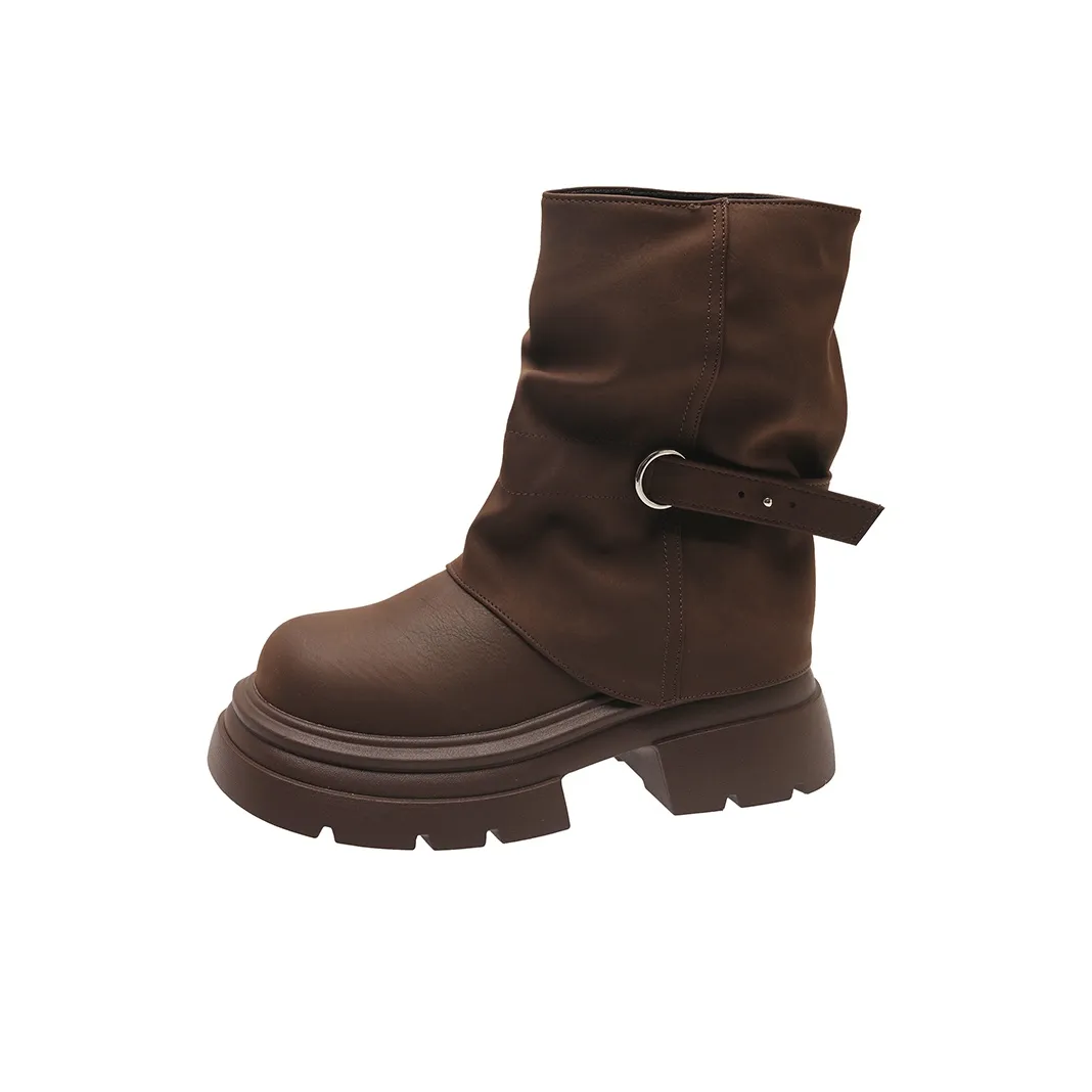 Be Good Стиль Майярд Vintage Versatile Модный Удобный Модный Дизайн Нишевые Ботильоны 5 см Женские