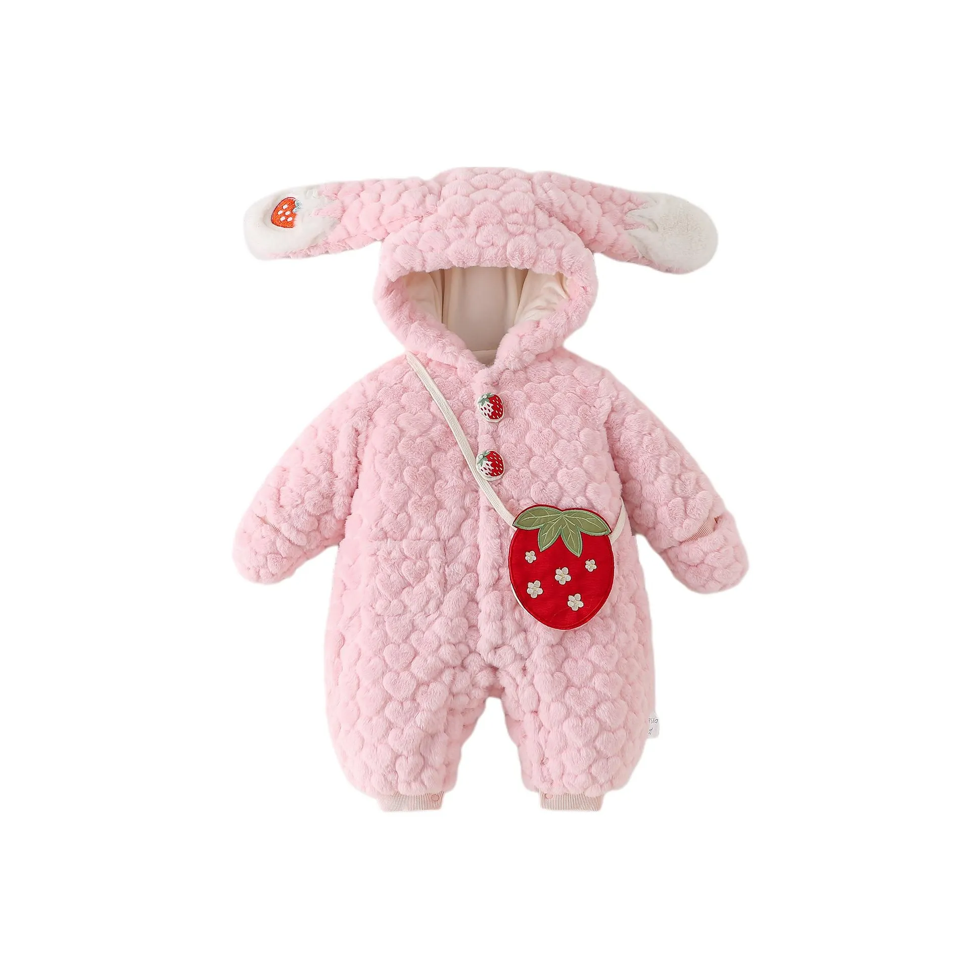 XiaoJinBu Розовый Малыш Комбинезоны Ползунки