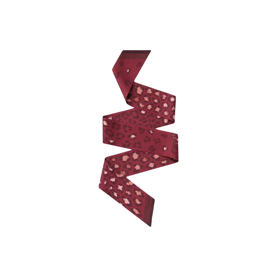 Cartier Twill Шелковые Шарфы Унисекс Виноградный Красный