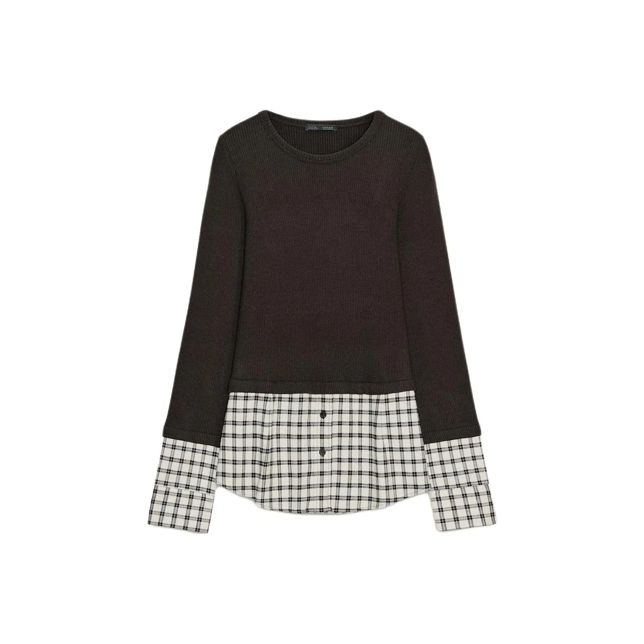 ZARA Коричневый Женские T-рубашки