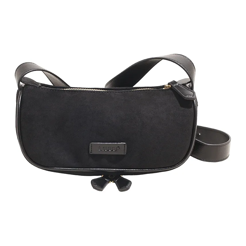 Gerlanx Замша Сумка через плечо Стандартная Женская Черная Коричневая Кофейная