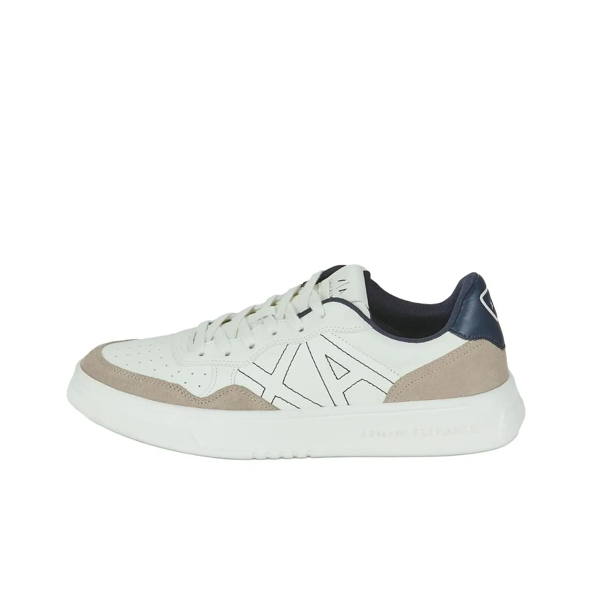 ARMANI EXCHANGE Skateboard Shoes Men Low-Top White
