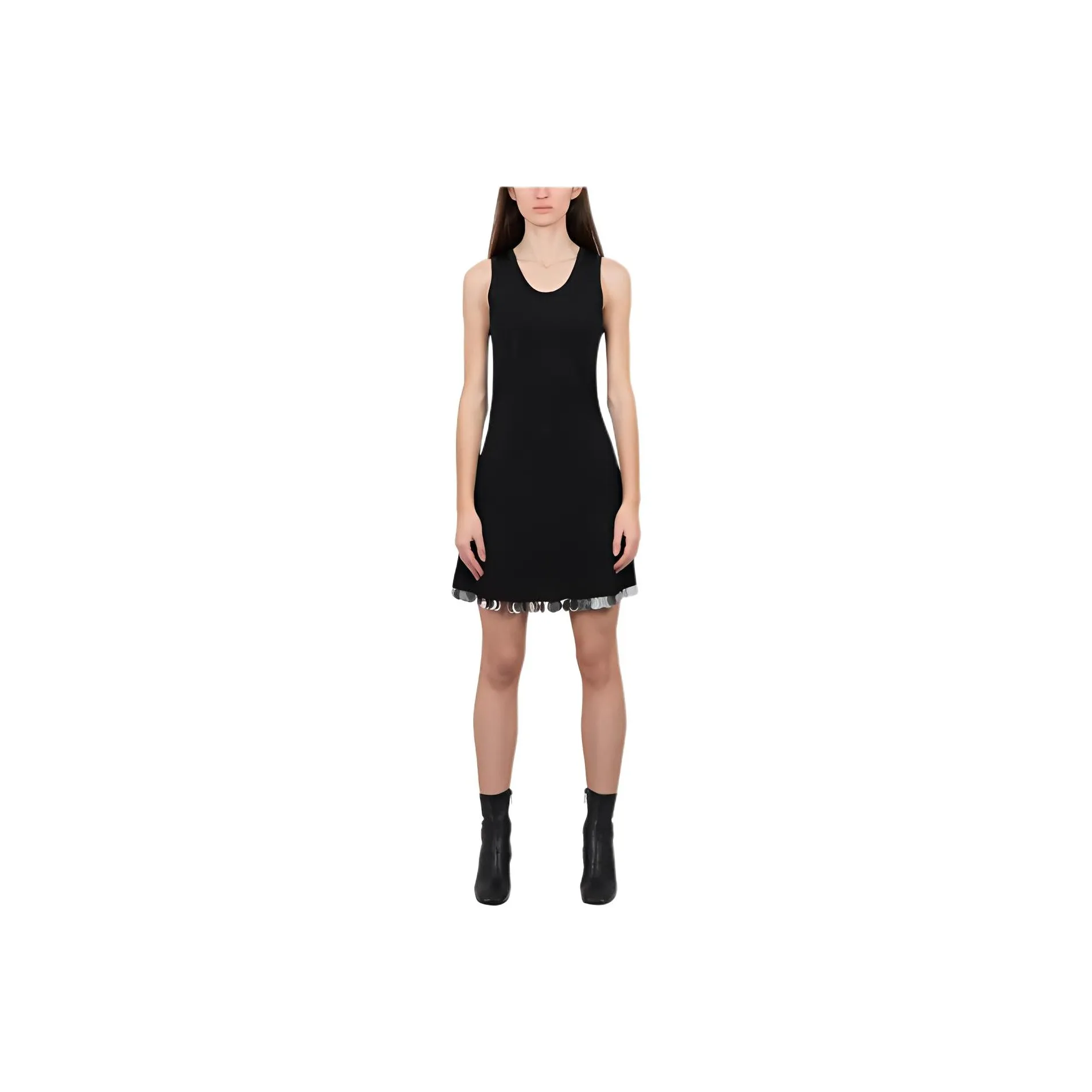 Paco Rabanne Sleeveless Dresses Women's Black