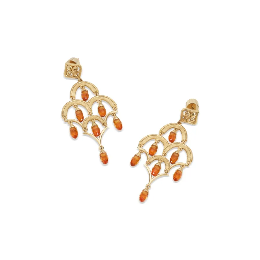 Retro Chic Brass Gold Plated Инкрустированный Цветная глазурь Подсолнух Цветение Серьги-кольца Женские