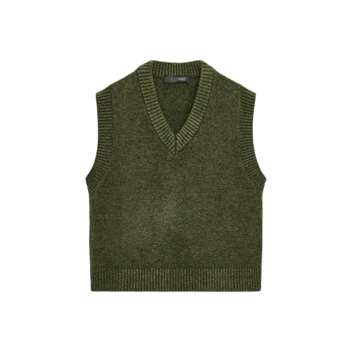 ZARA Зебра С принтом Зеленый Женские Майки