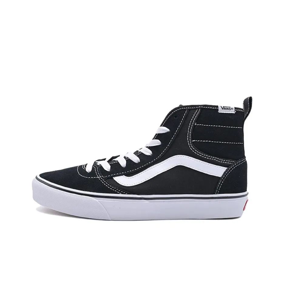 Vans Ashwood Hi Устойчивые к истиранию высокие кроссовки для скейтбординга Мужские Черно-белые