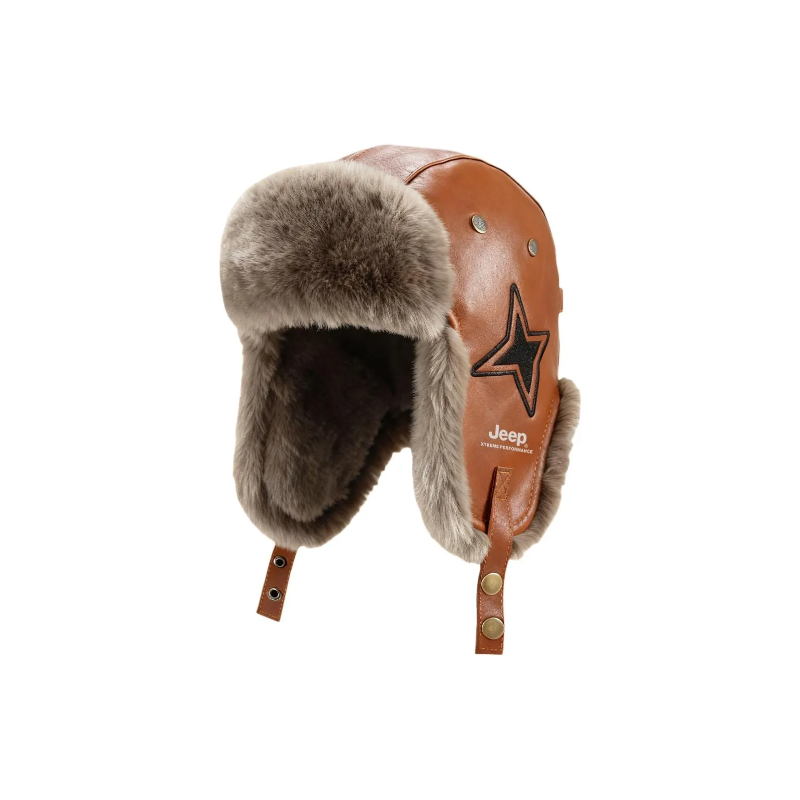 Jeep Кожаный Шляпа-ушанка Унисекс
