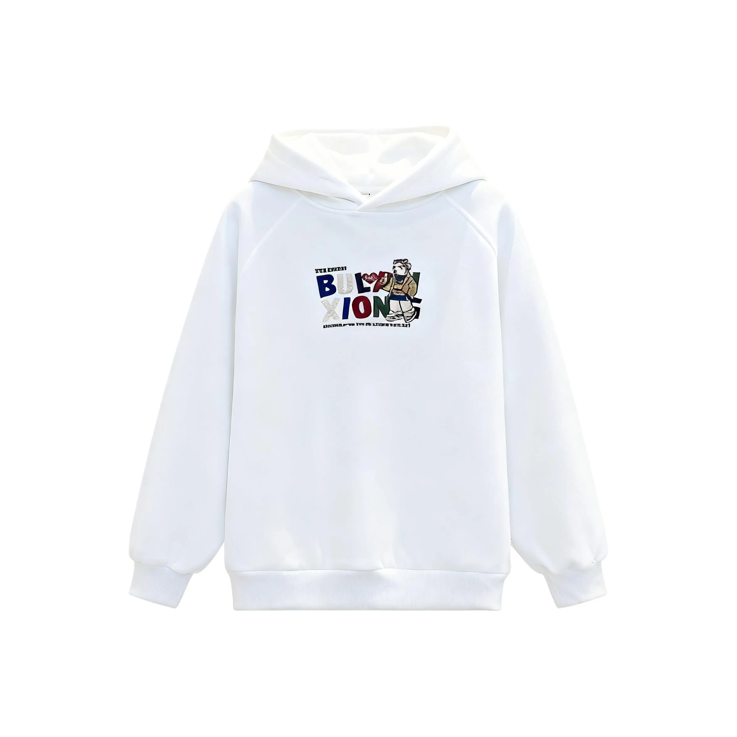 SHIBU Конфетный цвет Town Network Supply TGXZ9603 Мальчики WINTER BEAR С капюшоном Флис Линейка Худи Свитшоты Белый Kids Свитшоты