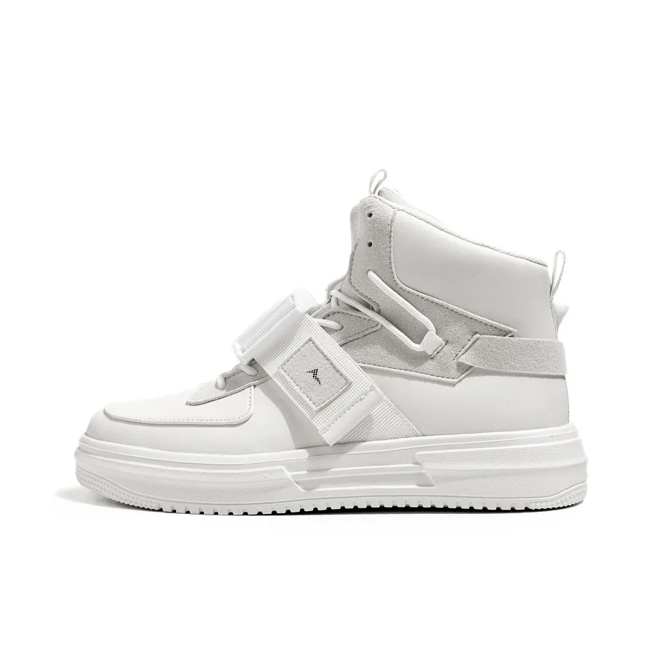 ATONGMU Скейтборд Кроссовки Высокие Белые Мужские