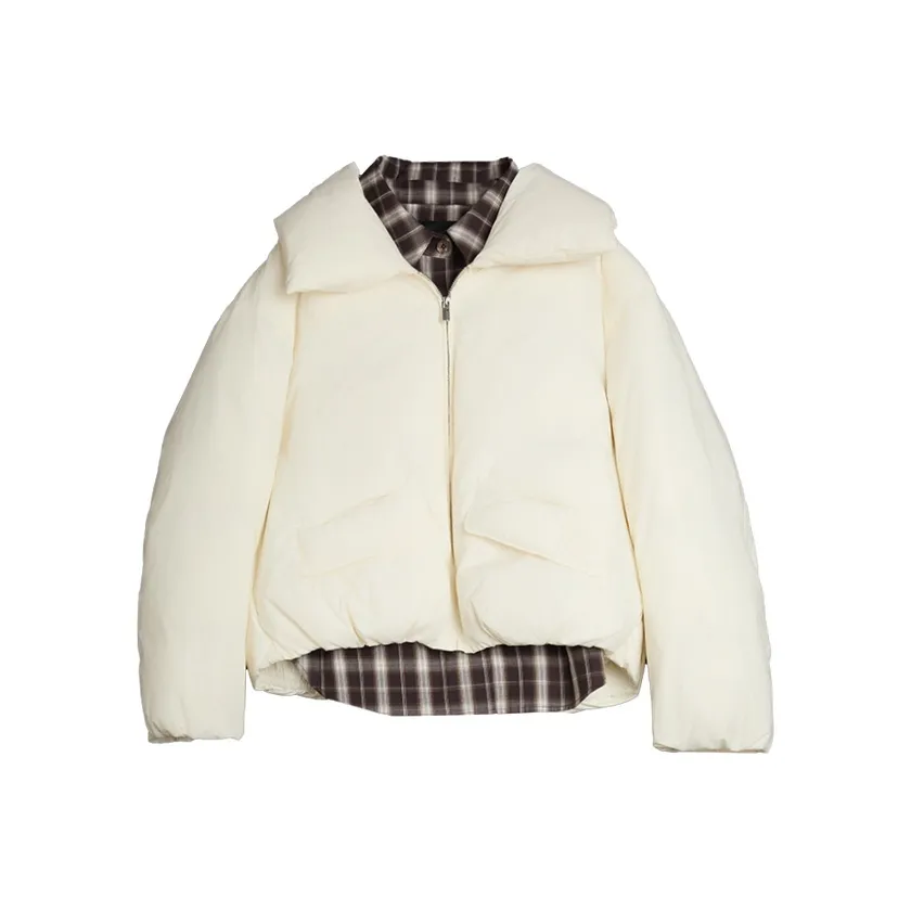 ELLE Белый Женский Пуховик