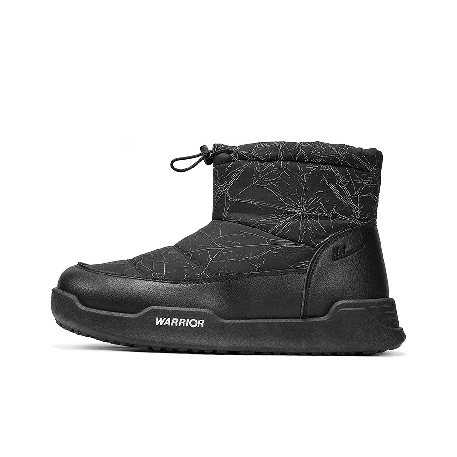 Warrior Термический Высота Увеличивающий Устойчивый к Износу Высокий Топ Утепленная Обувь Мужская Черная