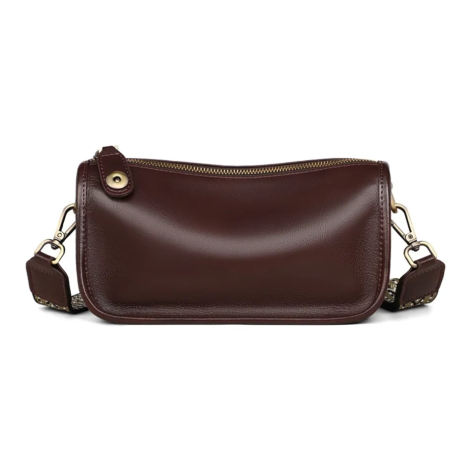 VINEY Коровья кожа Подушка Сумка Сумка через плечо Средняя Женская Экрю