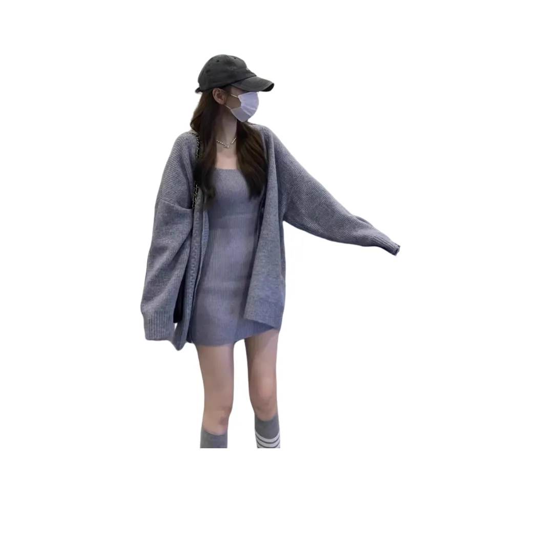 VINMUK Длинное платье с длинными рукавами женское