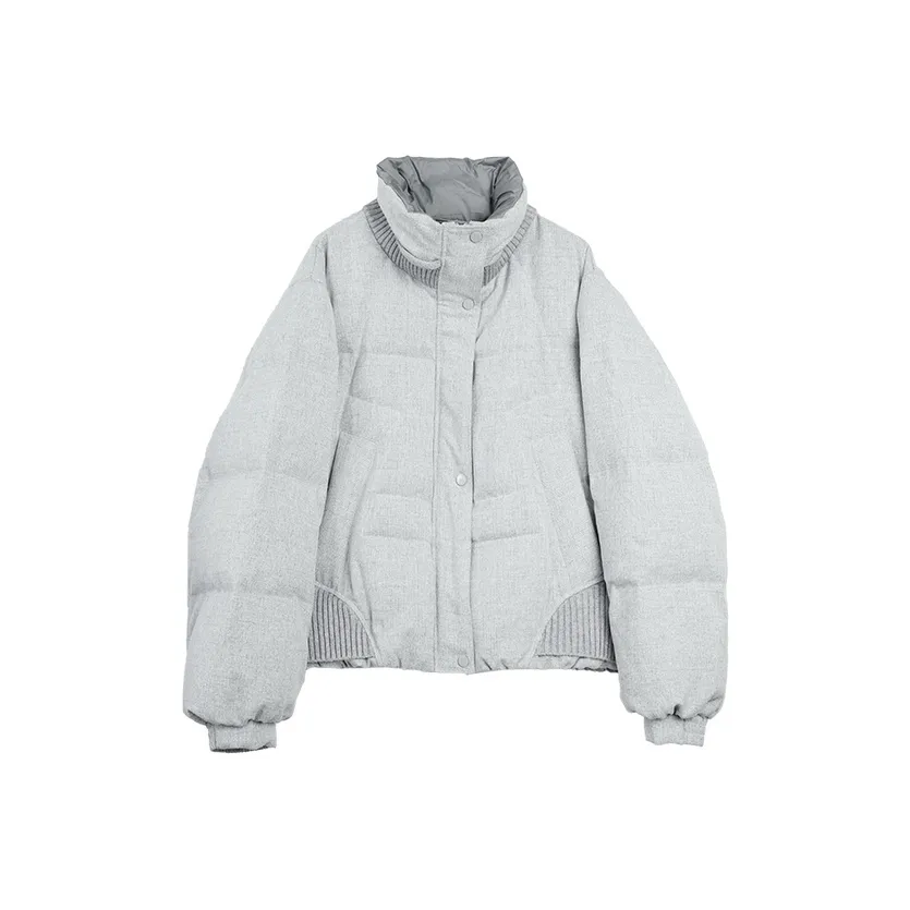ELLE Светло-серый женский пуховик