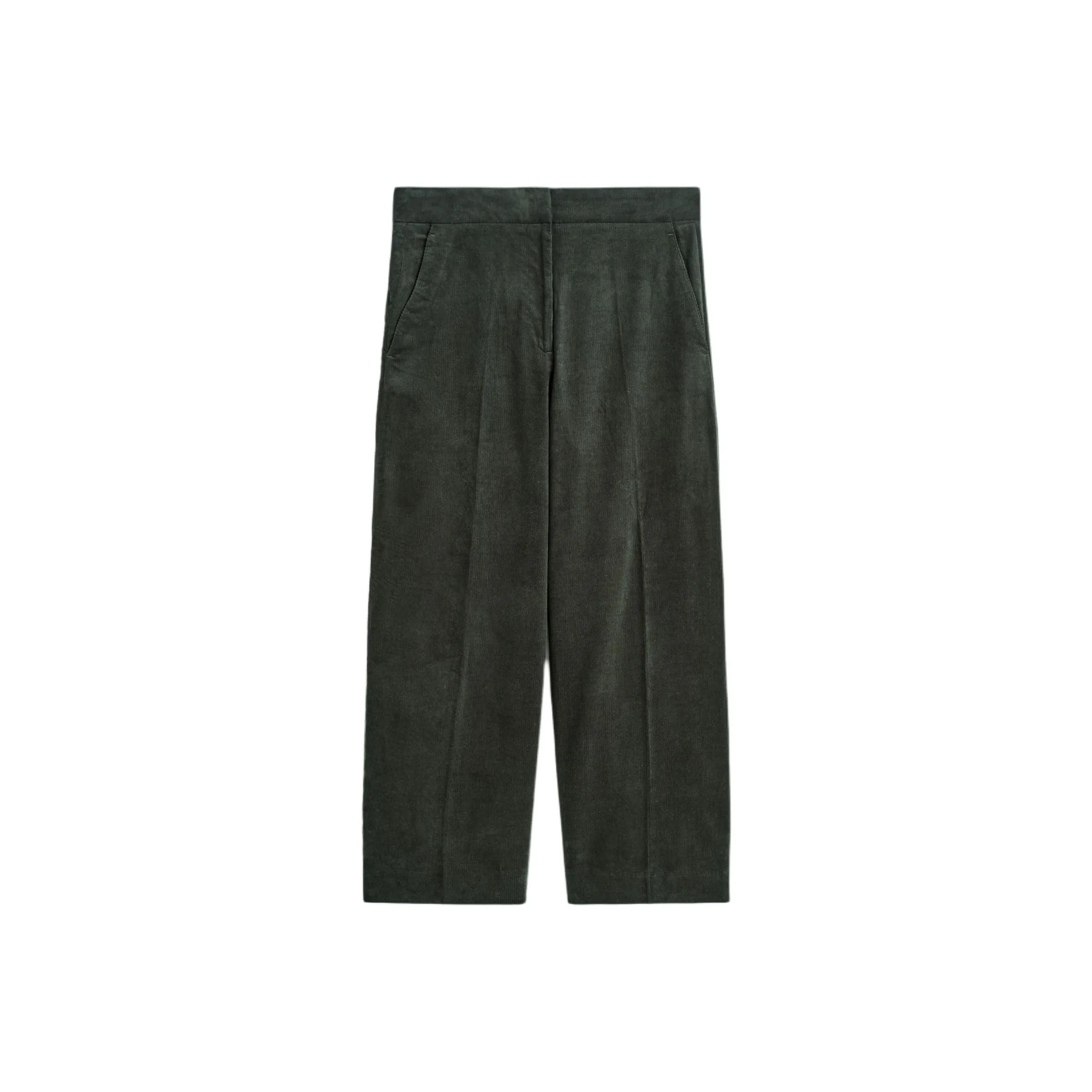 COS Темно-зеленые женские повседневные брюки