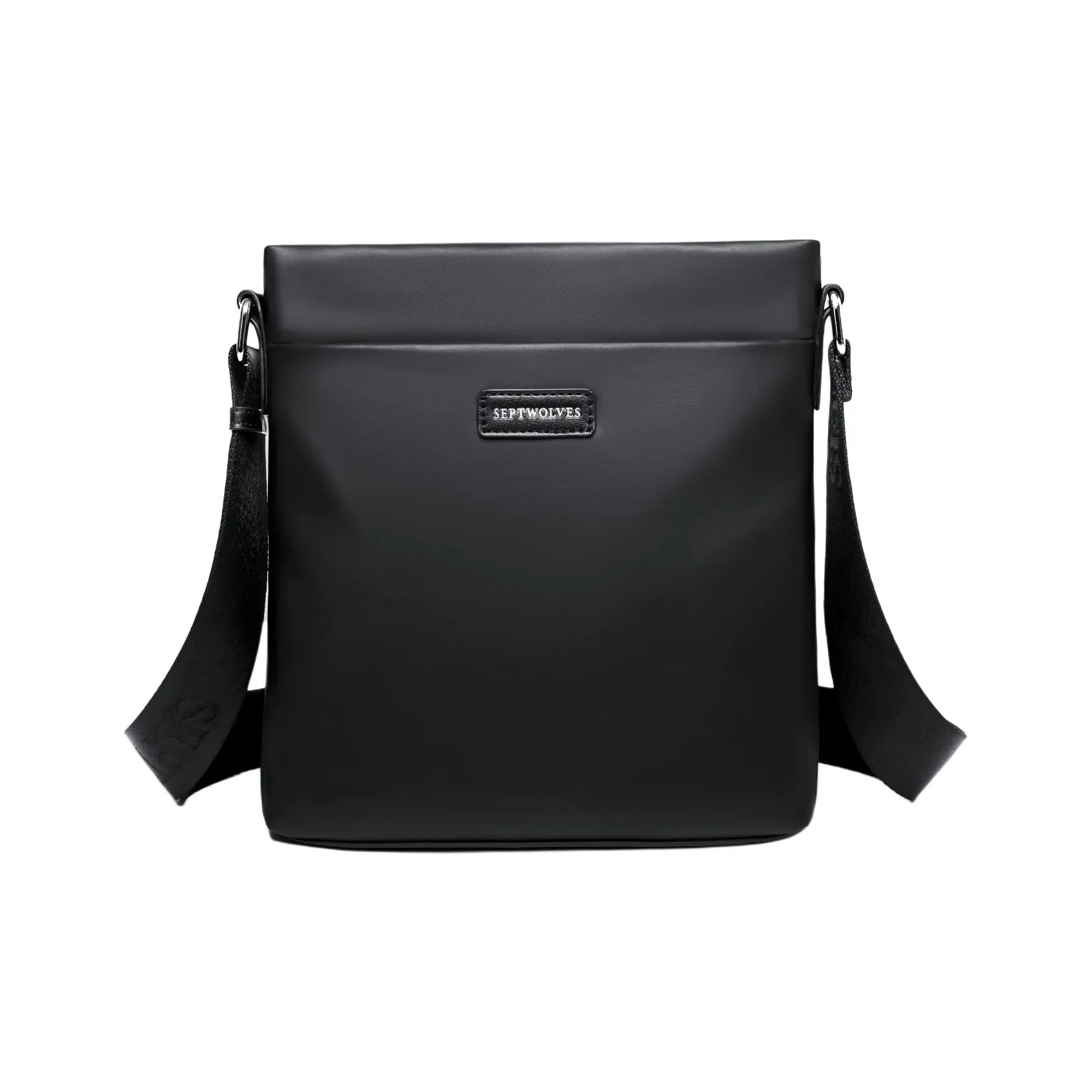 SEPTWOLVES ПВХ Сумка через плечо Курьерская сумка QPL Стандартная Унисекс Черная