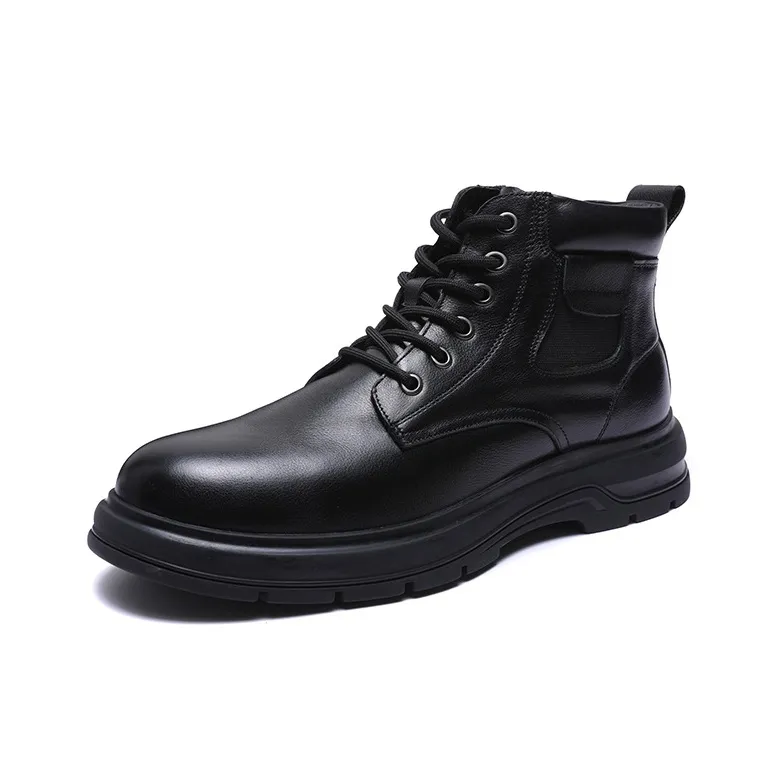 H2 Лицевая коровья кожа Винтаж Trendy Versatile Обувь Для мужчин Мартин Boot Мужской