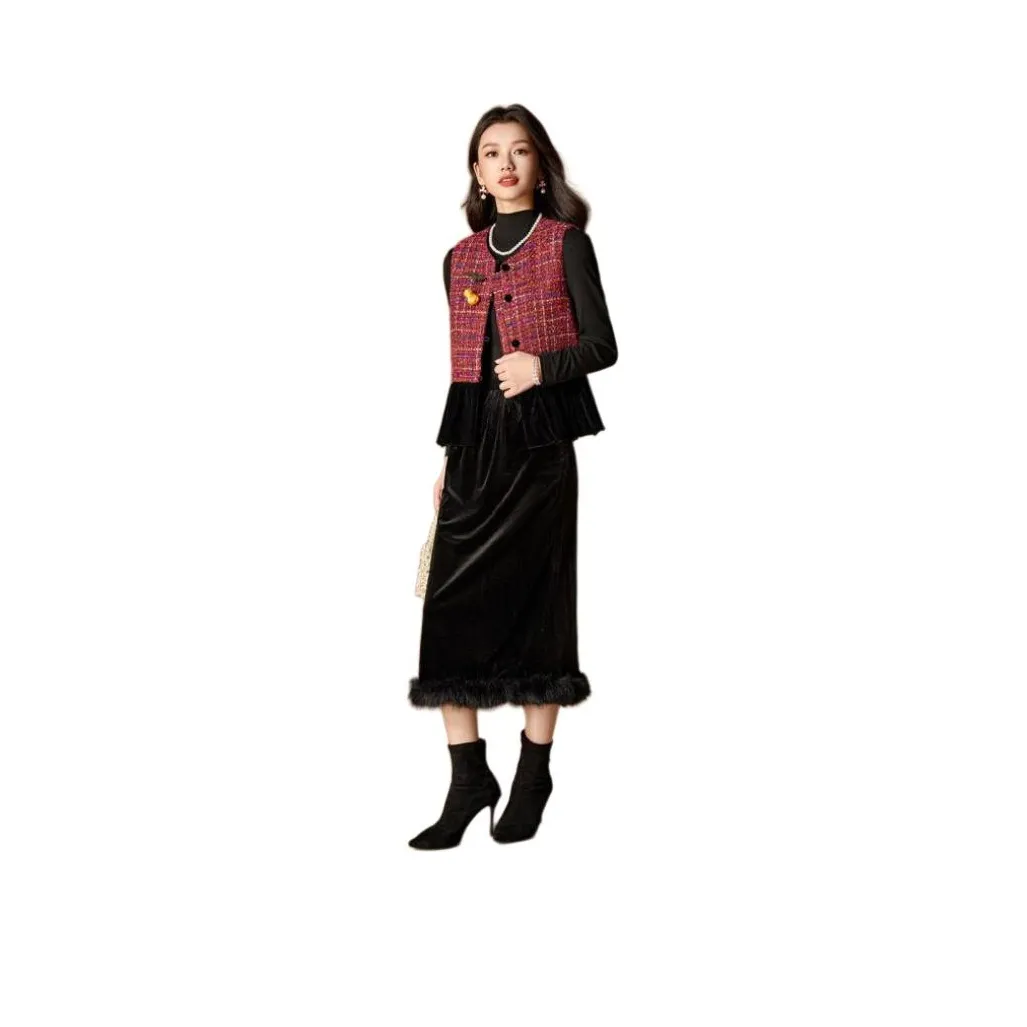 MEILANNI Pink Red Женские жилеты