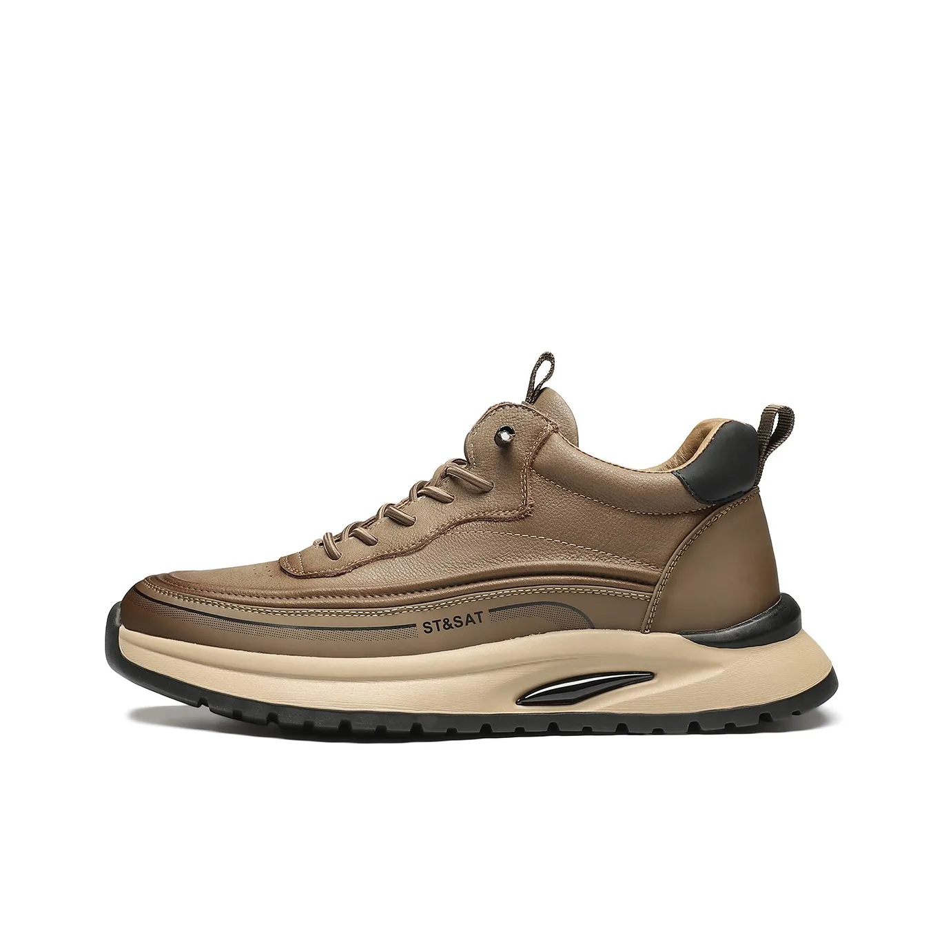 ST SAT Амортизация Высота Увеличение Устойчивость к Износу Легкий Мат Низкий Топ Повседневная Обувь Мужская