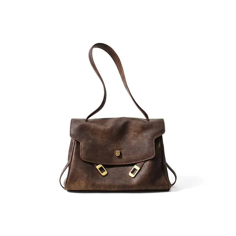 Simedin Сумка из коровьей кожи сумка через плечо маленький размер рекомендуемый большой размер женский цвет сандаловый коричневый