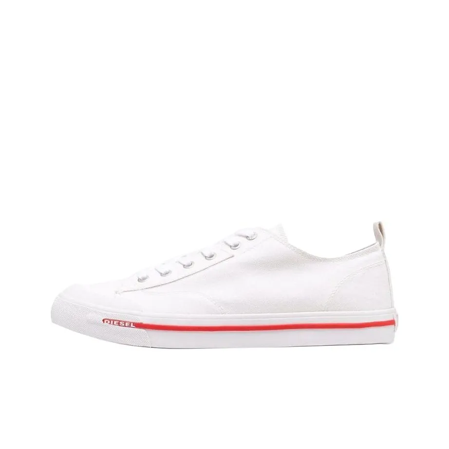 DIESEL Canvas Shoes Men Low Top White