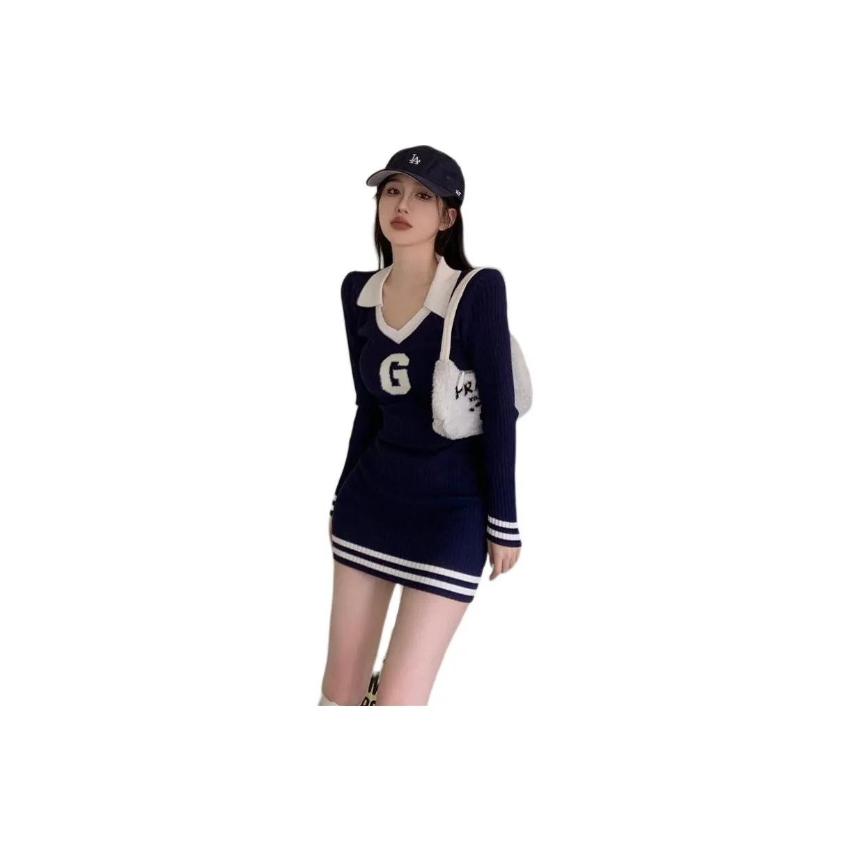 VINMUK Длинное платье с длинными рукавами женское