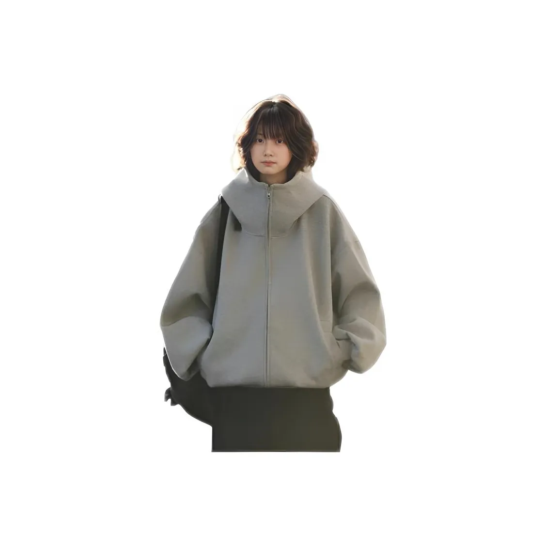 GOYN Светло-серый школьный свитшот